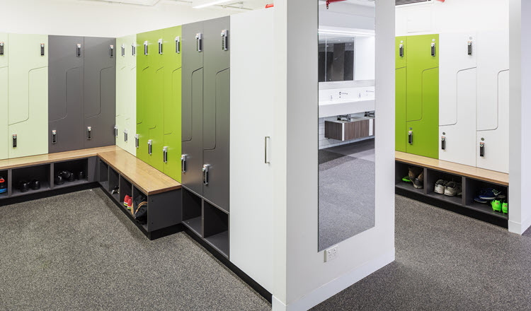 Locker room